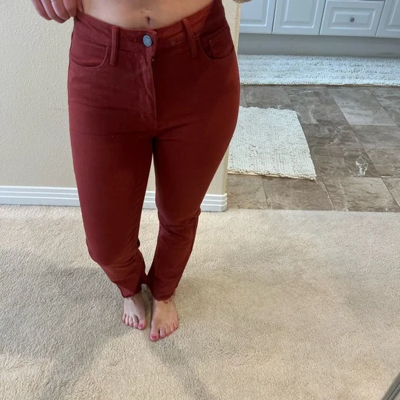 Rust Red High-Waisted Pants - Picture 1 of 1